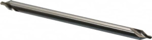 KEO #4-1/2 60° 3/8" Body Diam High Speed Steel Combo Drill & Countersink Bright Finish, 6" OAL, Double End, RH Cut, Plain Edge, 9/64" Drill Point Diam, 9/64" Drill Point Length 24560 - 71044564