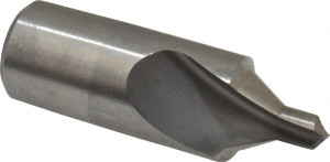 Link Industries #17 60° 5/8" Body Diam High Speed Steel Combo Drill & Countersink Bright Finish, 1-15/16" OAL, Single End, RH Cut, Plain Edge, 7/32" Drill Point Diam 45-L2-228 - 56443922