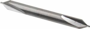 M.A. Ford Metric 60° 3.15mm Body Diam Solid Carbide Combo Drill & Countersink Bright Finish, 31.5mm OAL, Double End, Right Hand Cut, Plain Edge, 0.5mm Drill Point Diam, 0.5mm Drill Point Length 40201970 - 00658914