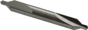 M.A. Ford Metric 60° 5mm Body Diam Solid Carbide Combo Drill & Countersink Bright Finish, 40mm OAL, Double End, Right Hand Cut, Plain Edge, 2mm Drill Point Diam, 2mm Drill Point Length 40207870 - 00658963