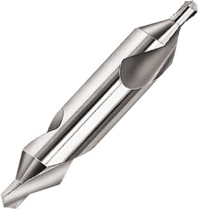 Magafor #2 60° 3/16" Body Diam Cobalt Combo Drill & Countersink Bright Finish, 1-7/8" OAL, Double End, RH Cut, Plain Edge, 5/64" Drill Point Diam 81105502000 - 31207137