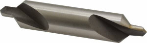 Value Collection #7 90° 5/8" Body Diam High Speed Steel Combo Drill & Countersink Bright Finish, 3-1/4" OAL, Double End, RH Cut, Plain Edge, 1/4" Drill Point Diam, 1/4" Drill Point Length 1564000070000X0 - 01037076