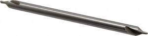 Value Collection #4-1/2 60° 3/8" Body Diam High Speed Steel Combo Drill & Countersink Bright Finish, 6" OAL, Double End, RH Cut, Plain Edge, 9/64" Drill Point Diam, 9/64" Drill Point Length 156400004120006 - 01044569