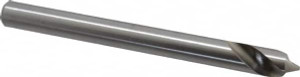 Cleveland Twist Drill 90°, 8" OAL, High Speed Steel Spotting Drill Bright Finish, 44.45mm Flute Length, 3/4" Shank Diam, RH Cut C24185 - 63736482