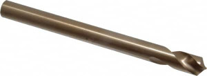 Cleveland Twist Drill 120°, 7-1/8" OAL, Cobalt Spotting Drill Gold Finish Finish, 41.28mm Flute Length, 5/8" Shank Diam, RH Cut C26191 - 85189595