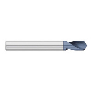 Titan USA Spotting Drills, Body Diameter (Inch): 3/8, Body Diameter (Decimal Inch): 3/8, Drill Point Angle: 90, Spotting Drill Material: Solid Carbide, Spotting Drill Finish/Coating: AlTiN, Overall Length (Inch): 3 TC28724 - 07262066