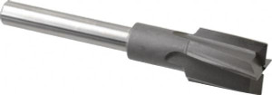 Made in USA 1-1/16" Diam, 1/2" Shank, Diam, 4 Flutes, Straight Shank, Interchangeable Pilot Counterbore 5-1/2" OAL, Bright Finish, High Speed Steel, Aircraft Style MIT-435-23 - 71011688
