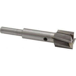 Value Collection 5/8" Diam, 1/4" Shank, Diam, 4 Flutes, Straight Shank, Interchangeable Pilot Counterbore 2-13/16" OAL, Bright Finish, High Speed Steel, Aircraft Style GH8840407 - 08840407