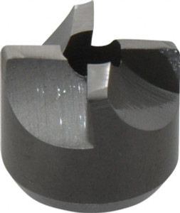Made in USA 4 Flutes, 3/4" Diam, 1/4" Pilot Hole Diam, High Speed Steel Reverse Counterbore 5/8" OAL, 1/32" Corner Radius, Standard Pilot Ref. 185-5, Oversize Pilot Ref. 186-8 190-9J - 09937368