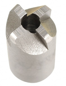 Made in USA 4 Flutes, 3/8" Diam, 3/16" Pilot Hole Diam, Solid Carbide Reverse Counterbore 1/2" OAL, 1/64" Corner Radius, Standard Pilot Ref. 185-4, Oversize Pilot Ref. 186-4 191-3L - 09937962