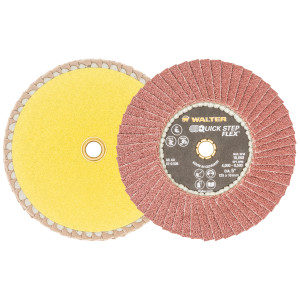 Walter Surface Technologies QUICK-STEP™ FLEX Flexible Flap Disc, 5" Diameter, 60 Grit - 07Q506