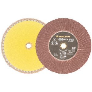 Walter Surface Technologies QUICK-STEP™ FLEX Flexible Flap Disc, 5" Diameter, 120 Grit - 07Q512