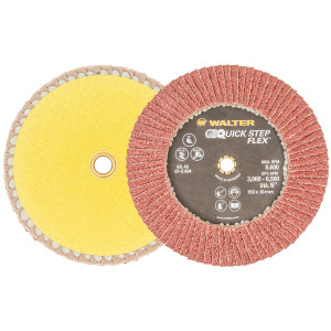 Walter Surface Technologies QUICK-STEP™ FLEX Flexible Flap Disc, 6" Diameter, 40 Grit - 07Q604