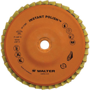 Walter Surface Technologies Instant Polish™ Flap Disc, 4-1/2" Diameter - 07T452