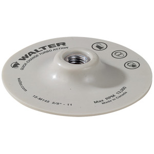 Walter Surface Technologies TURBO Quick-Change Backing Pad, 4-1/2" Diameter, Flexible - 15M145