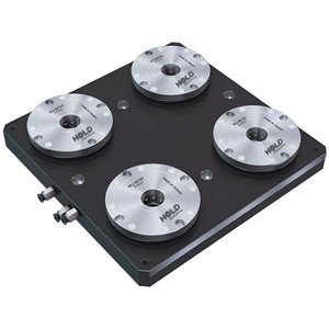 Hold Everything 4-Way Zero Point Clamp Station (200mm Center) FJ-AB11 - Type 130 Chuck - 4S45CM-130P200