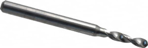 Hertel 3/32", 130° Drill Point, 1/8" Shank Diam, Fast Spiral Circuit Board Drill Bit 3/8" Flute Length, 1-1/2" OAL 30209380 - 74459710