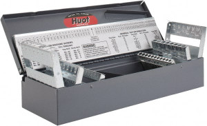 Huot 1/16 to 1/2" Drill Bit Index Straight Shank Compatible, 1/64" Step Increments, 13-1/2" Wide x 2-1/4" High x 4-5/8" Deep 11700 - 01694017