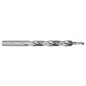 Made in USA 82° Point, Bright Finish, High Speed Steel Step Drill Bit Set 6 Piece, Standard Point, Straight Shank, 4-1/4, 4-3/4, 5, 5-1/8, 6, 7-1/8" OAL 372S - 01609502