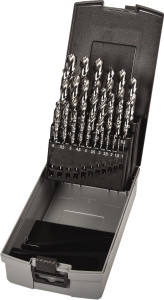 Precision Twist Drill 1 to 13mm, 118° Point, Bright Finish, High Speed Steel Jobber Length Drill Bit Set 25 Piece, Standard Point, Straight Shank 099987 - 78582848