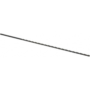 Cleveland Twist Drill 1/8" 118° 2-Flute High Speed Steel Extra Length Drill Bit Oxide Finish, 7-1/2" Flute Length, 10" OAL, 1/8" Shank Diam, Series 950E C09707 - 68308360