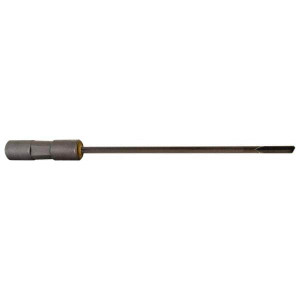 Made in USA #12, 18" Flute Length, 19" Depth of Cut, Carbide-Tipped Shank, Single Flute Gun Drill 3/4" Shank Diam, N-8 Nosegrind Point, 115° Point Angle, 3/4" OAL, Bright Finish 100105SK - 08533218