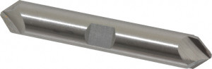 Hertel 1/2" Diam 90°/90° 2-Flute Double End Cobalt Chamfer Mill Bright Finish, 3-3/16" OAL, 1/2" Shank Diam, 0.275" LOC 19245 - 59913277