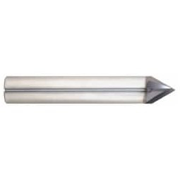 Niagara Cutter 3/4" Diam 60° 4-Flute Single End Solid Carbide Chamfer Mill TiAlN Finish, 3" OAL, 3/4" Shank Diam, 5/8" LOC 17004751 - 62625686