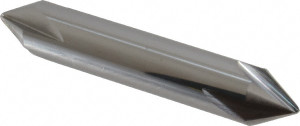 PROMAX Tools 1/2" Diam 60°/60° 4-Flute Double End Solid Carbide Chamfer Mill Bright Finish, 3" OAL, 1/2" Shank Diam 133-03220 - 40625808