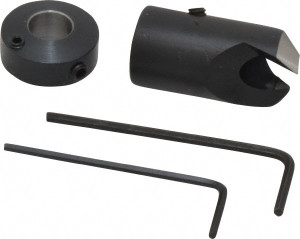 Vernon Devices 5/8" Cutter Diam, 21/64" Drill Compatibility, 5/16" Collar Thickness, Adjustable Depth Drill Countersink 90° Incl Angle, 45° Centerline Angle, 3/4" Cutter Diam, 1-1/4" Cutter Head Length, HSS, Right Hand CCH-CCH3280 - 01336213