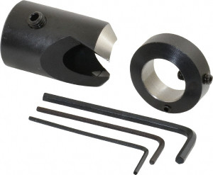 Vernon Devices 1" Cutter Diam, 21/32" Drill Compatibility, 3/8" Collar Thickness, Adjustable Depth Drill Countersink 90° Incl Angle, 45° Centerline Angle, 1-1/8" Cutter Diam, 1-5/8" Cutter Head Length, HSS, Right Hand CCH-CCH6560 - 01336429