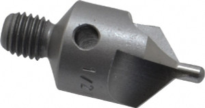 Made in USA 1-1/8" OAL, 1/2" Head Diam, 3 Flute, 100° Incl Angle, Integral Pilot, Adjustable Stop Countersink 1/4-28 Straight Threaded Shank, 1-3/4" Shank Len, 3/16" Shank Diam, 0.098" Pilot Diam, #40 Pilot Diam, HSS 152-3-100-.0980 - 04615746