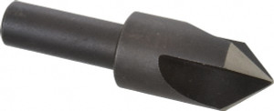 Cleveland Twist Drill 5/8" Head Diam, 3/8" Shank Diam, 3 Flute 82° High Speed Steel Countersink Oxide Finish, 2-1/4" OAL, Single End, Straight Shank, Right Hand Cut C46169 - 63780407