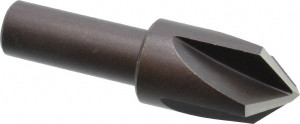 Cleveland Twist Drill 3/4" Head Diam, 1/2" Shank Diam, 4 Flute 90° High Speed Steel Countersink Oxide Finish, 2-13/32" OAL, Single End, Straight Shank, Right Hand Cut C46224 - 63772487