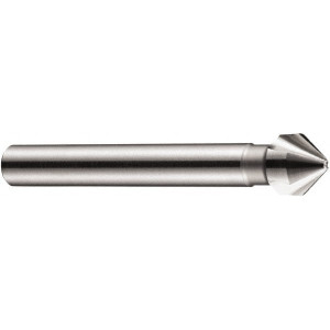 Dormer Pramet 8mm Shank Diam, 3 Flute 82° High Speed Steel Countersink Bright Finish, 56mm OAL, Single End, Straight Shank, Right Hand Cut 0149379 - 85906329