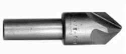 Hertel 3/16" Head Diam, 3/16" Shank Diam, 4 Flute 100° High Speed Steel Countersink 1-1/2" OAL, Straight Shank 18586 - 89336390