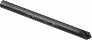 Hertel 1/8" Head Diam, 1/8" Shank Diam, 1 Flute 90° High Speed Steel Countersink 1-1/2" OAL, Straight Shank 18002 - 89339550