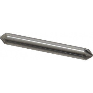 Hertel 1/4" Head Diam, 1/4" Shank Diam, 6 Flute 82° High Speed Steel Countersink 2" OAL, Straight Shank 18299 - 89330294