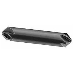 Hertel 3/4" Head Diam, 3/4" Shank Diam, 6 Flute 60° High Speed Steel Countersink 4" OAL, Straight Shank 18323 - 89331581