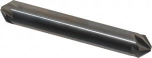 Hertel 3/8" Head Diam, 3/8" Shank Diam, 6 Flute 90° Solid Carbide Countersink 2-1/2" OAL, Straight Shank 336-205070 - 89346910