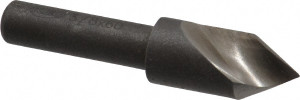 KEO 3/8" Head Diam, 1/4" Shank Diam, 1 Flute 60° High Speed Steel Countersink Bright Finish, 1-3/4" OAL, Single End, Straight Shank, Right Hand Cut 53386 - 72450240