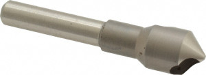 M.A. Ford 7/16" Head Diam, 1/4" Shank Diam, 0 Flute 90° High Speed Steel Countersink Bright Finish, 2" OAL, Single End, Straight Shank, Right Hand Cut 67043703 - 02351732