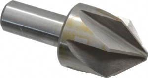 Value Collection 1-1/2" Head Diam, 3/4" Shank Diam, 6 Flute 90° High Speed Steel Countersink Bright Finish, 3-1/2" OAL, Single End, Straight Shank, Right Hand Cut SC2090132 - 02062826
