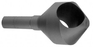Weldon Tool 13/16" Head Diam, 1/2" Shank Diam, 60° High Speed Steel Countersink Bright Finish, 2-11/16" OAL, Single End, Straight Shank, Right Hand Cut 98660-94-W - 02541068