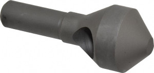 Weldon Tool 1-1/8" Head Diam, 1/2" Shank Diam, 90° High Speed Steel Countersink Bright Finish, 2-13/16" OAL, Single End, Straight Shank, Right Hand Cut 98926-94-W - 02541605