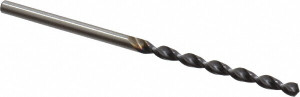 Accupro 2.35mm 130° Cobalt Jobber Drill TiAlN Finish, Right Hand Cut, Parabolic Flute, Straight Shank, 2-3/32" OAL, Split Point 1640235A-AC - 05925938