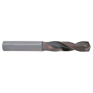 Accupro #36 140° Solid Carbide Jobber Drill AlTiN Finish, Right Hand Cut, Spiral Flute, Straight Shank, 2" OAL, Notched Point 63310130 - 63310130