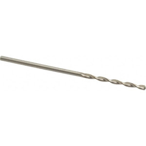 Chicago-Latrobe 1/16" 135° High Speed Steel Jobber Drill Bright Finish, Right Hand Cut, Parabolic Flute, Straight Shank, 1-7/8" OAL, Split Point 68904 - 80901044