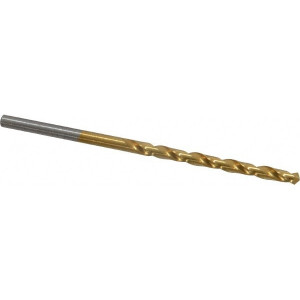 Chicago-Latrobe #34 118° High Speed Steel Jobber Drill TiN Finish, Right Hand Cut, Spiral Flute, Straight Shank, 2-5/8" OAL, Standard Point 70134 - 93094399