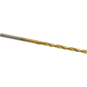 Chicago-Latrobe #37 135° High Speed Steel Jobber Drill TiN Finish, Right Hand Cut, Spiral Flute, Straight Shank, 2-1/2" OAL, Split Point 41707 - 03294949